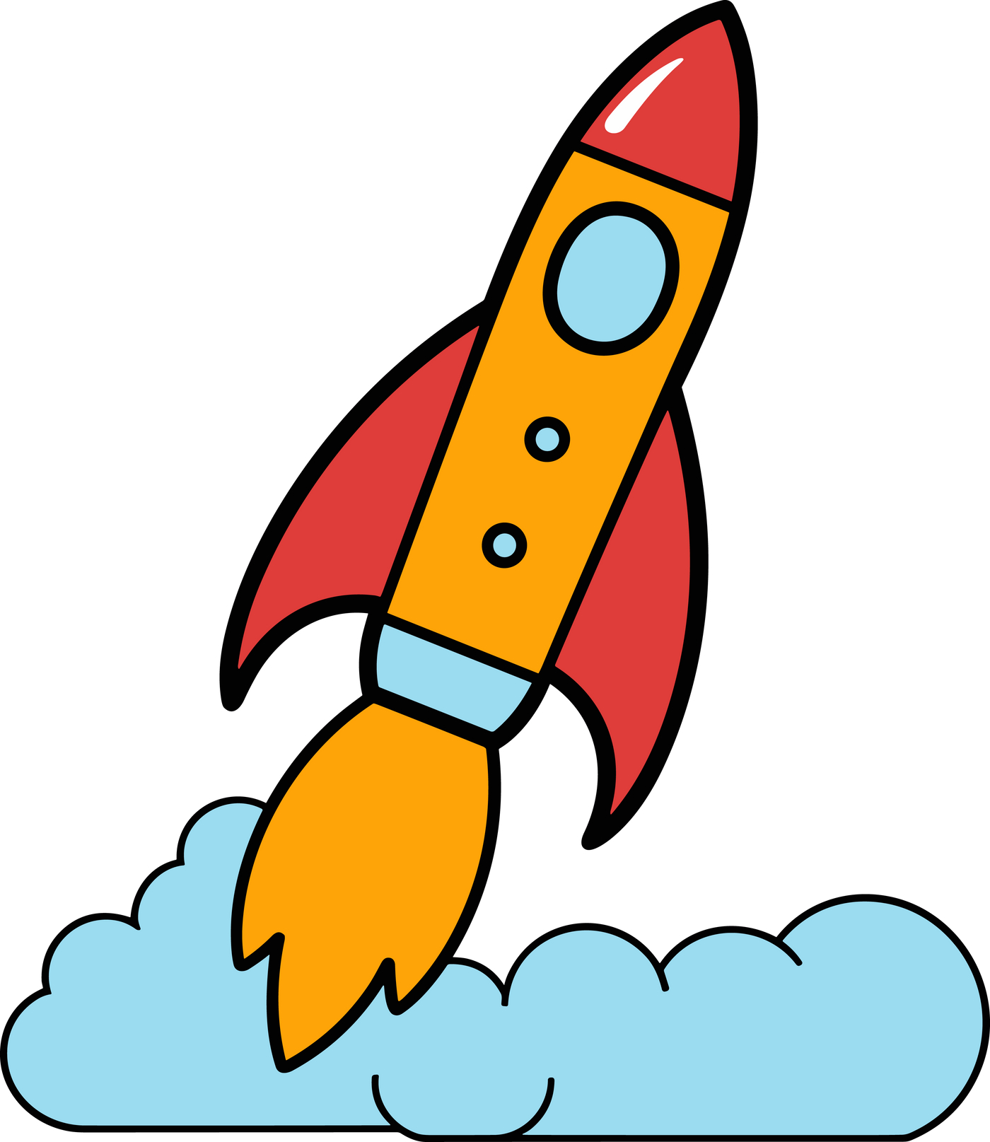 Skyrocket Vector Art